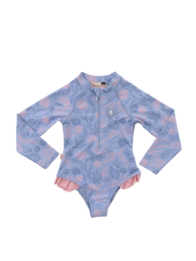 TRAJE DE BAÑO NIÑA MIRANDA CELESTE HUSH PUPPIES KIDS - 1