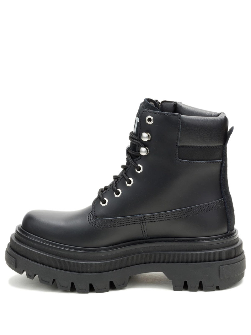 BOTIN GAMUZA BOLDER ZIP MUJER NEGRO CAT - 4