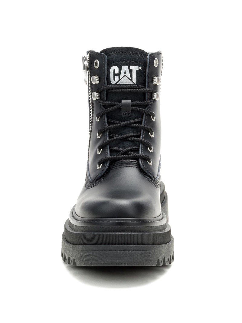 BOTIN GAMUZA BOLDER ZIP MUJER NEGRO CAT - 5
