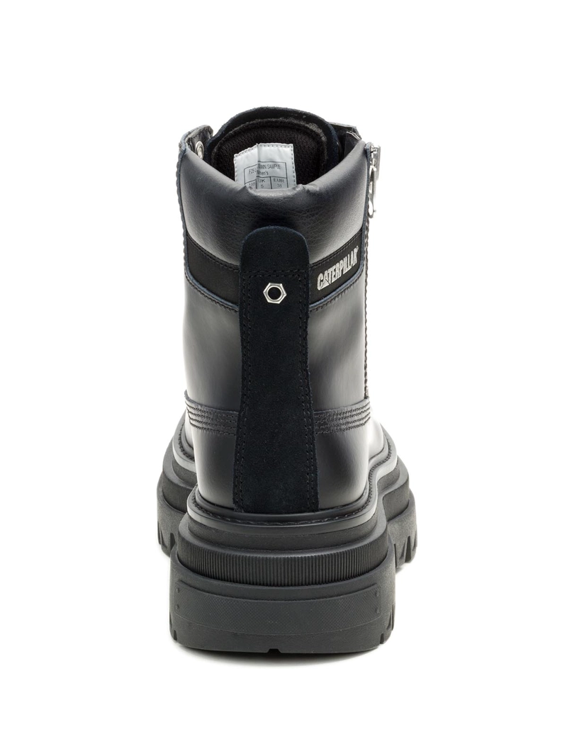 BOTIN GAMUZA BOLDER ZIP MUJER NEGRO CAT - 6