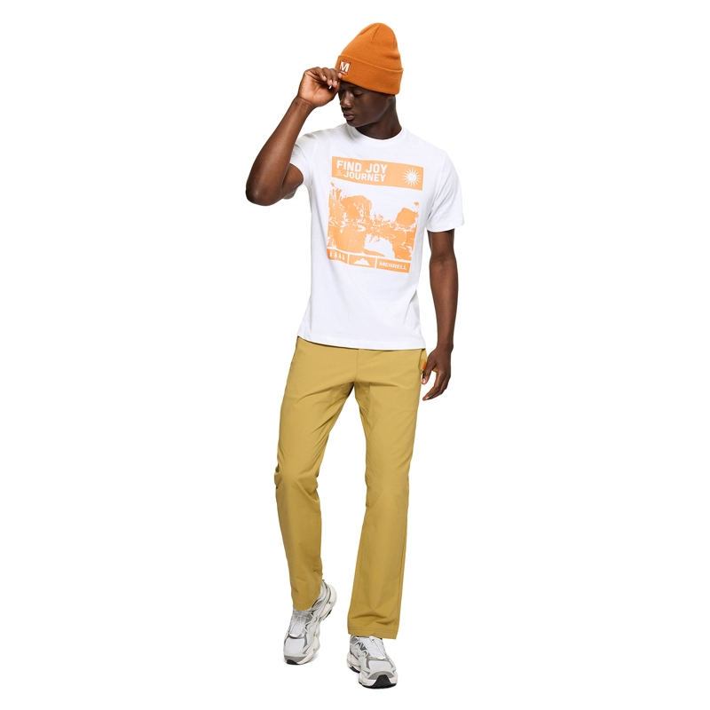 POLERA MANGA CORTA HOMBRE JOY BLANCO MERRELL - 5