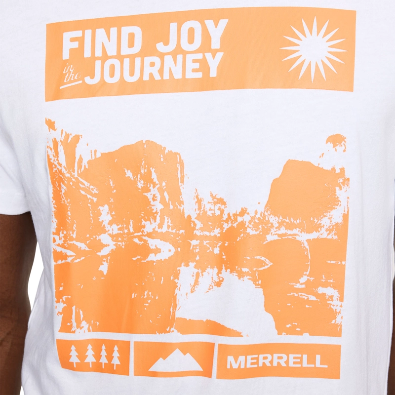 POLERA MANGA CORTA HOMBRE JOY BLANCO MERRELL - 6