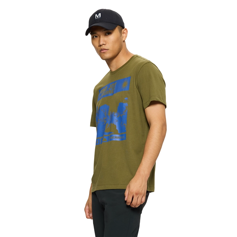 POLERA MANGA CORTA HOMBRE JOY VERDE MERRELL - 2