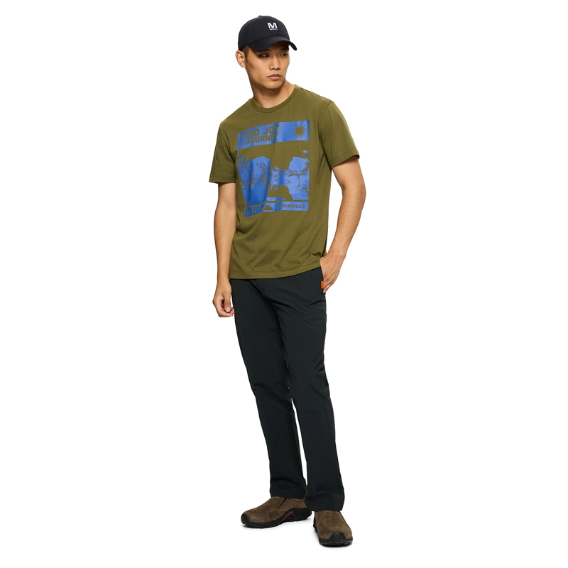 POLERA MANGA CORTA HOMBRE JOY VERDE MERRELL - 5