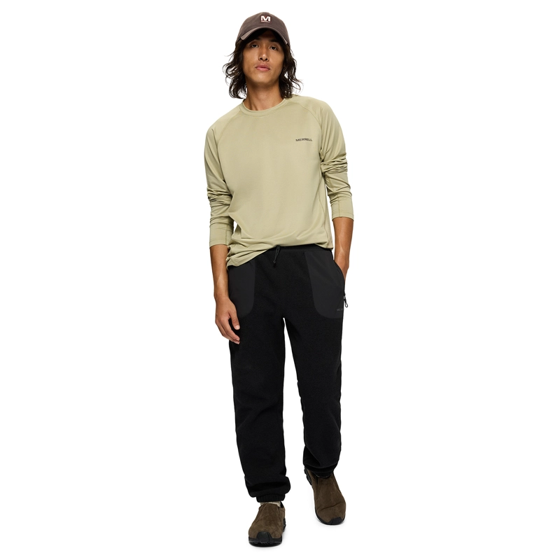 POLERA MANGA LARGA HOMBRE TECH VERDE CLARO MERRELL - 5