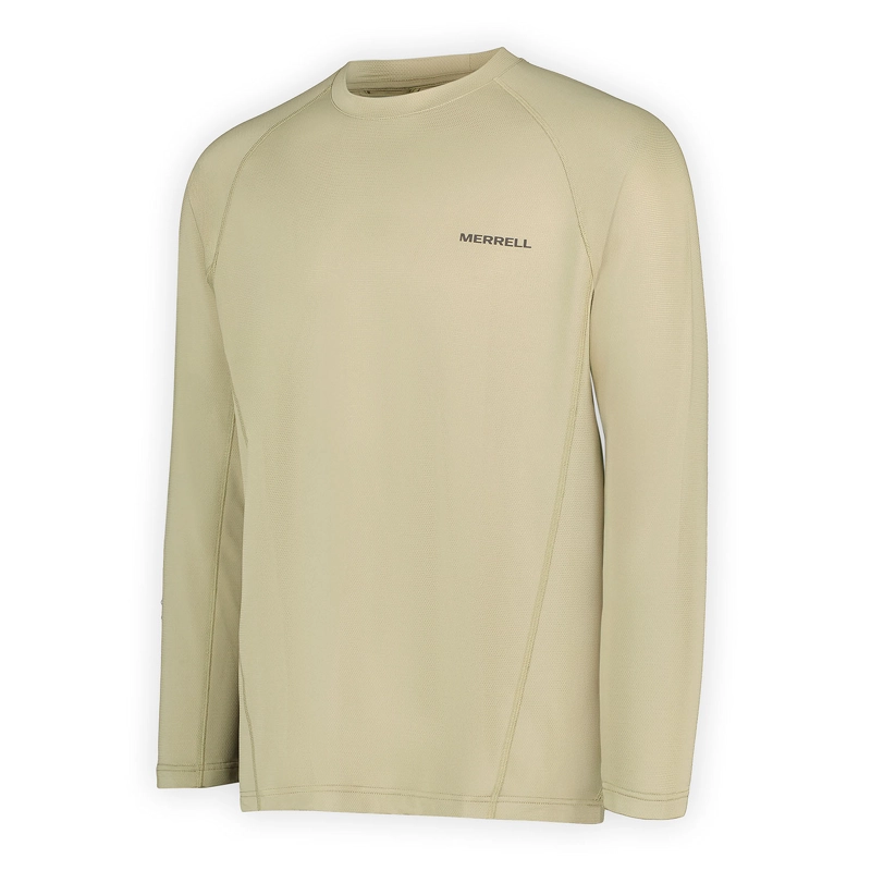 POLERA MANGA LARGA HOMBRE TECH VERDE CLARO MERRELL - 7
