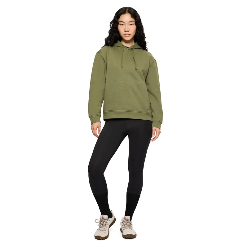 POLERON MUJER RELAXED HOODY VERDE MERRELL - 5