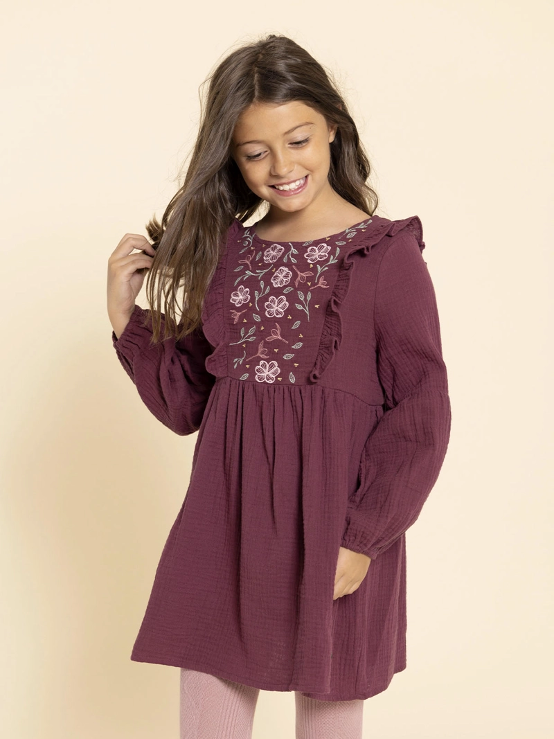 VESTIDO PETUNIA NIÑA ROJO HUSH PUPPIES KIDS - 2