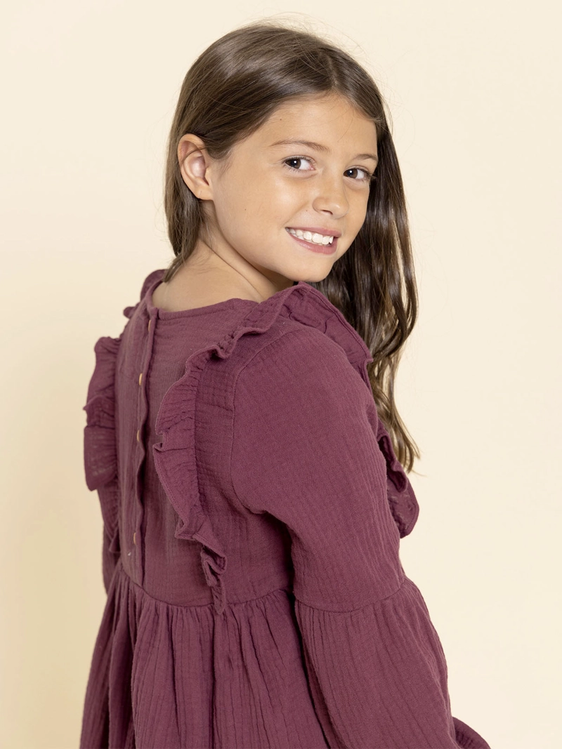 VESTIDO PETUNIA NIÑA ROJO HUSH PUPPIES KIDS - 5