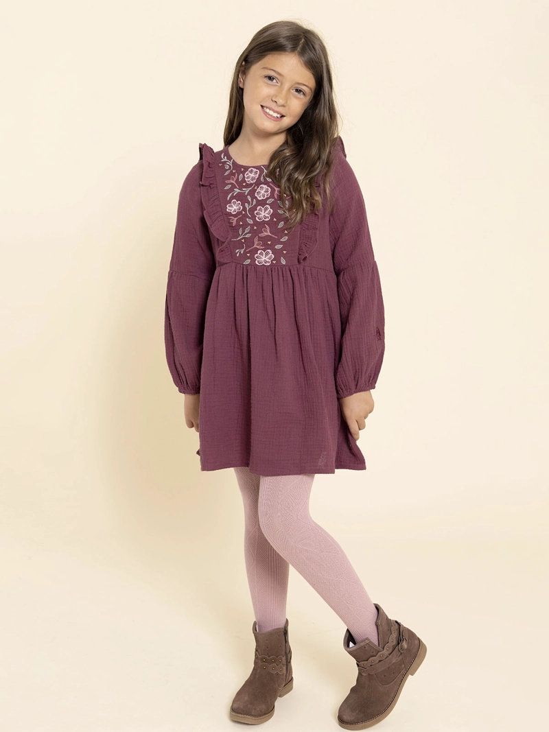 VESTIDO PETUNIA NIÑA ROJO HUSH PUPPIES KIDS - 6
