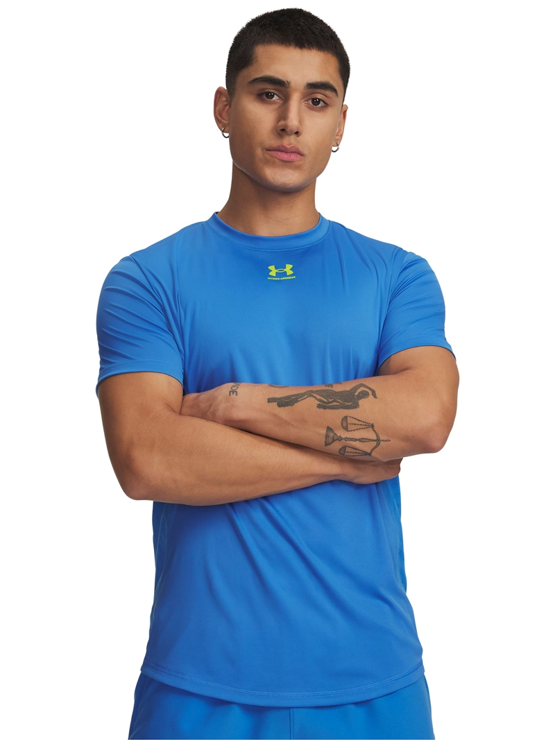UNDER ARMOUR POLERA MANGA CORTA FOOTBALL PARA HOMBRE CHALLENGER PRO AZUL UA