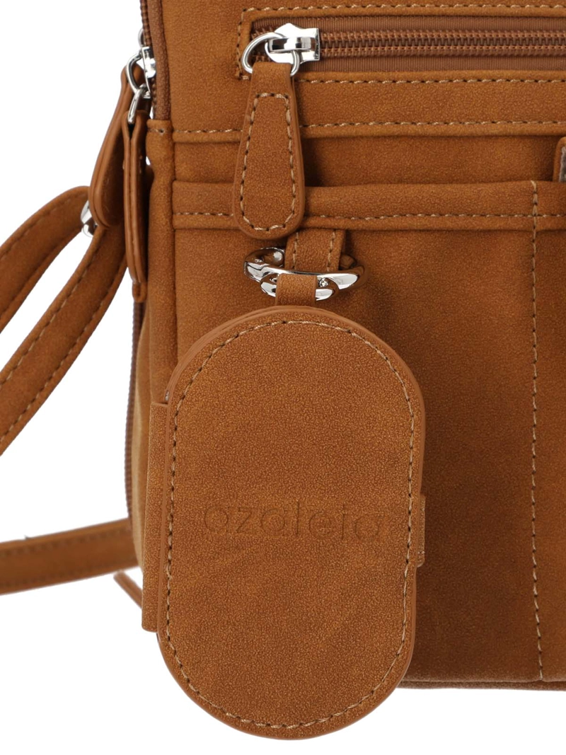 CARTERA MUJER HARMONY CROSS CARAMEL AZALEIA - 4