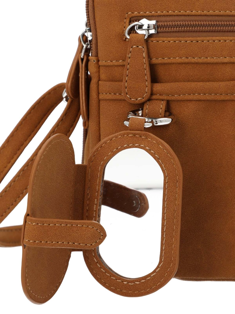 CARTERA MUJER HARMONY CROSS CARAMEL AZALEIA - 5