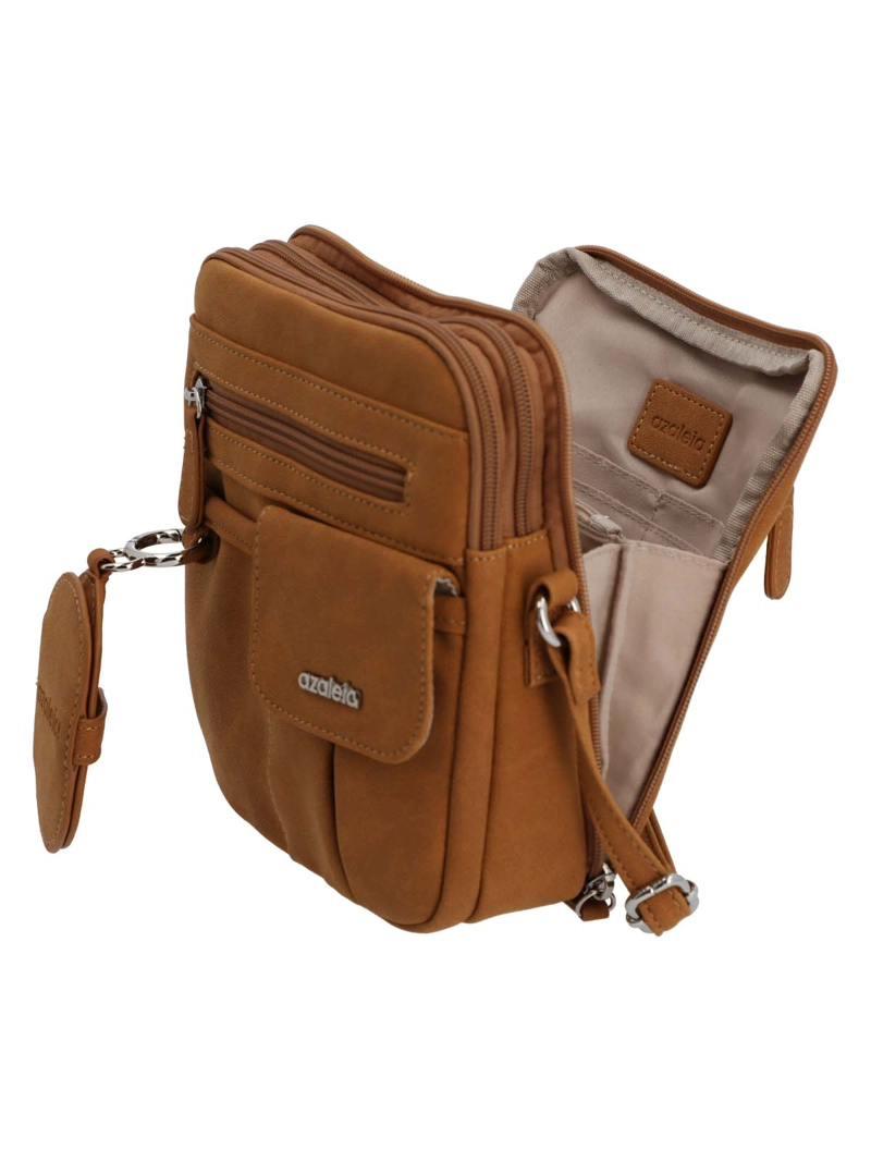 CARTERA MUJER HARMONY CROSS CARAMEL AZALEIA - 6