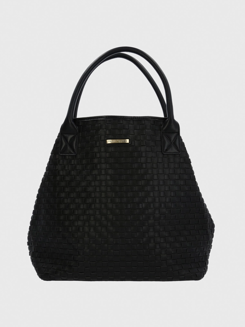 CARTERA ECOCUERO MUJER BRATT TOTE NEGRO HUSH PUPPIES - 1