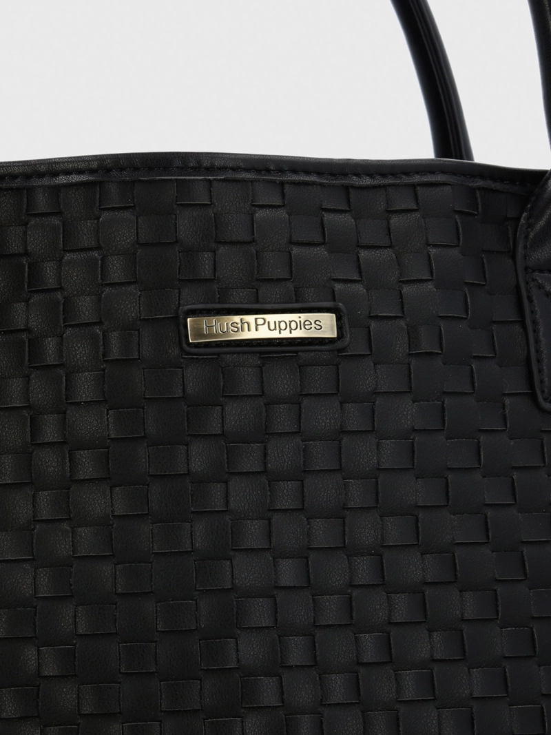 CARTERA ECOCUERO MUJER BRATT TOTE NEGRO HUSH PUPPIES - 4