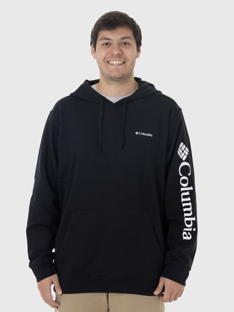POLERON HOMBRE BEAUMOUNT HOODIE NEGRO COLUMBIA - 1
