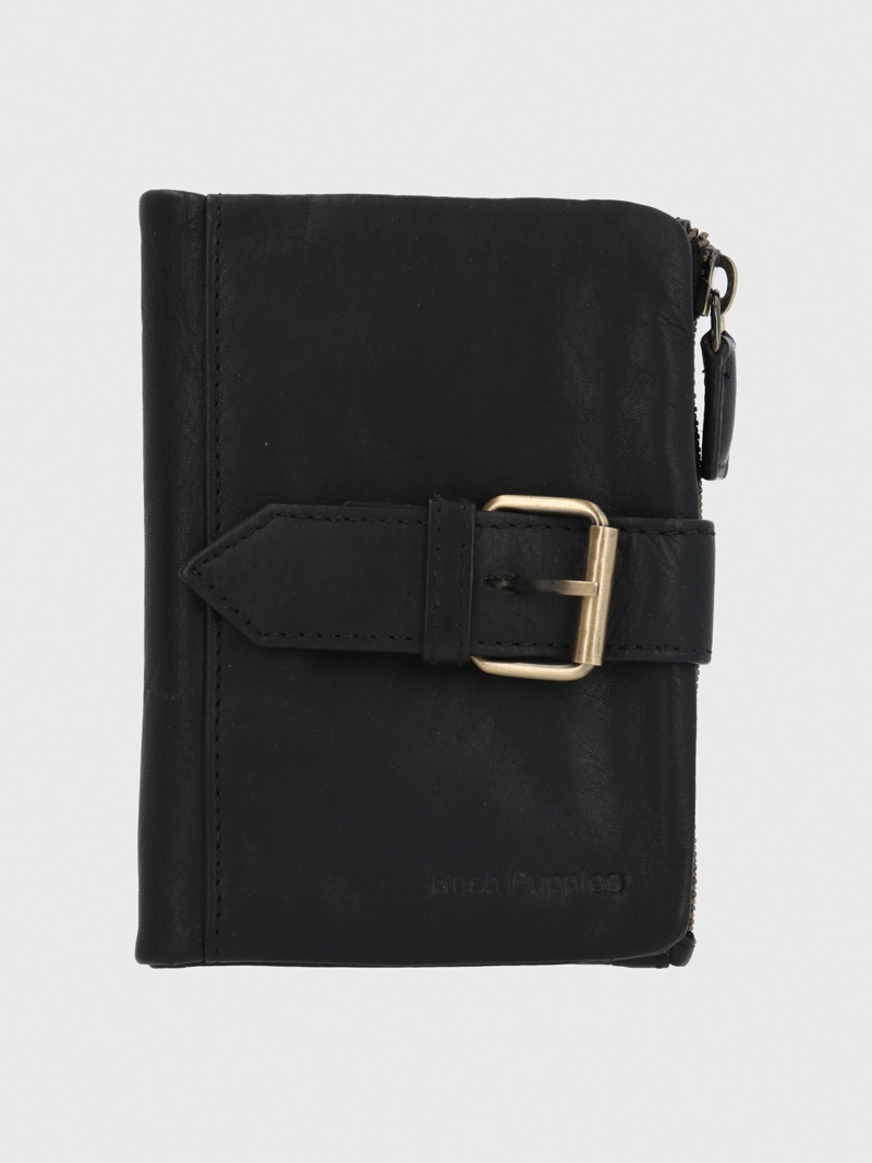BILLETERA CUERO MUJER FINNEY BUCKLE NEGRO HUSH PUPPIES - 1