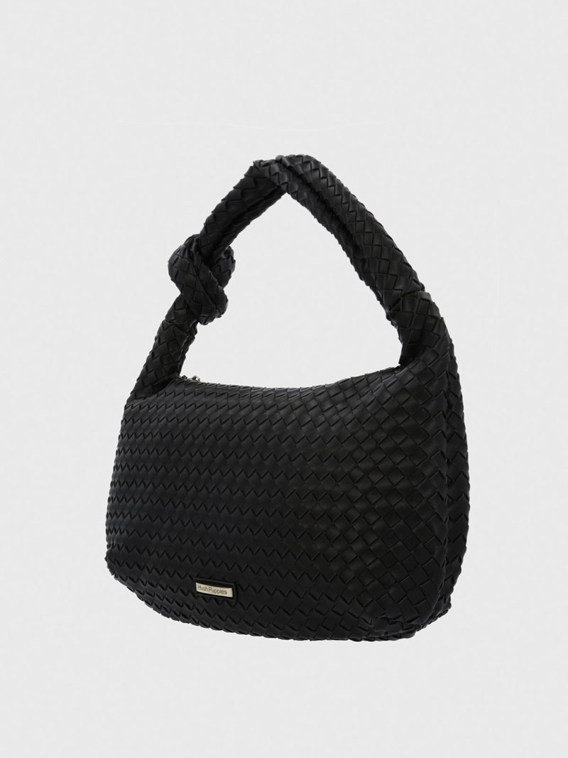 CARTERA ECOCUERO MUJER BRANN HOBO NEGRO HUSH PUPPIES - 2