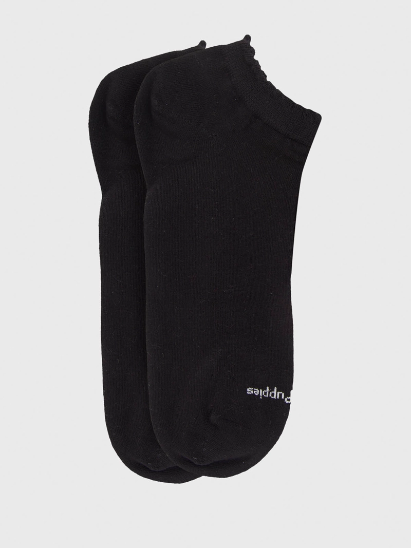 CALCETIN ALGODON MUJER PED ST PLAIN NEGRO HUSH PUPPIES - 2