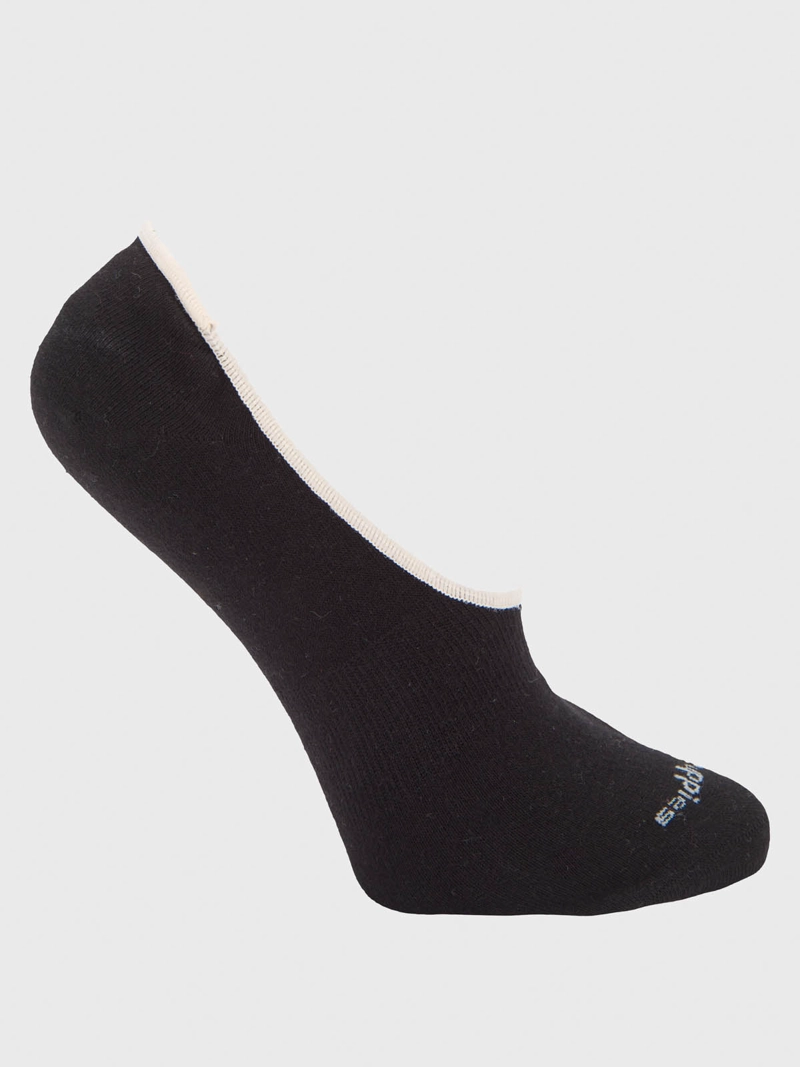 CALCETIN ALGODON MUJER INV M BASICO NEGRO HUSH PUPPIES - 1