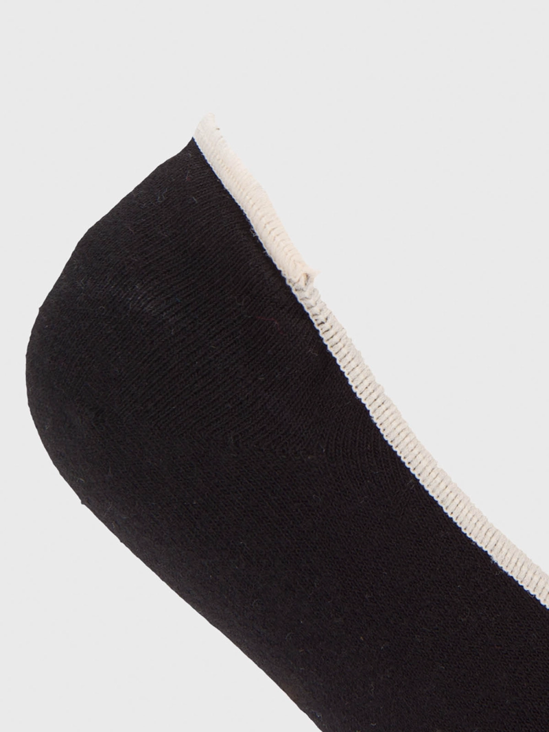 CALCETIN ALGODON MUJER INV M BASICO NEGRO HUSH PUPPIES - 2
