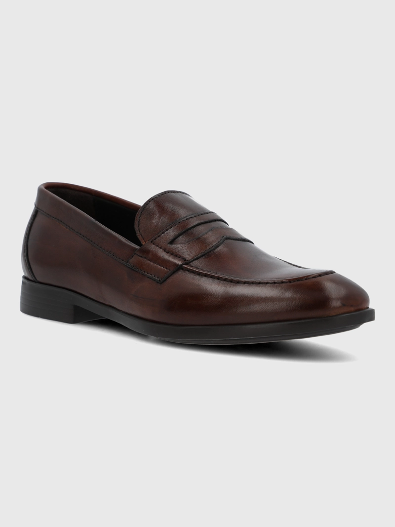 MOCASIN ITALIANO HOMBRE CUERO ULIVO CAFE  HUSH PUPPIES - 2
