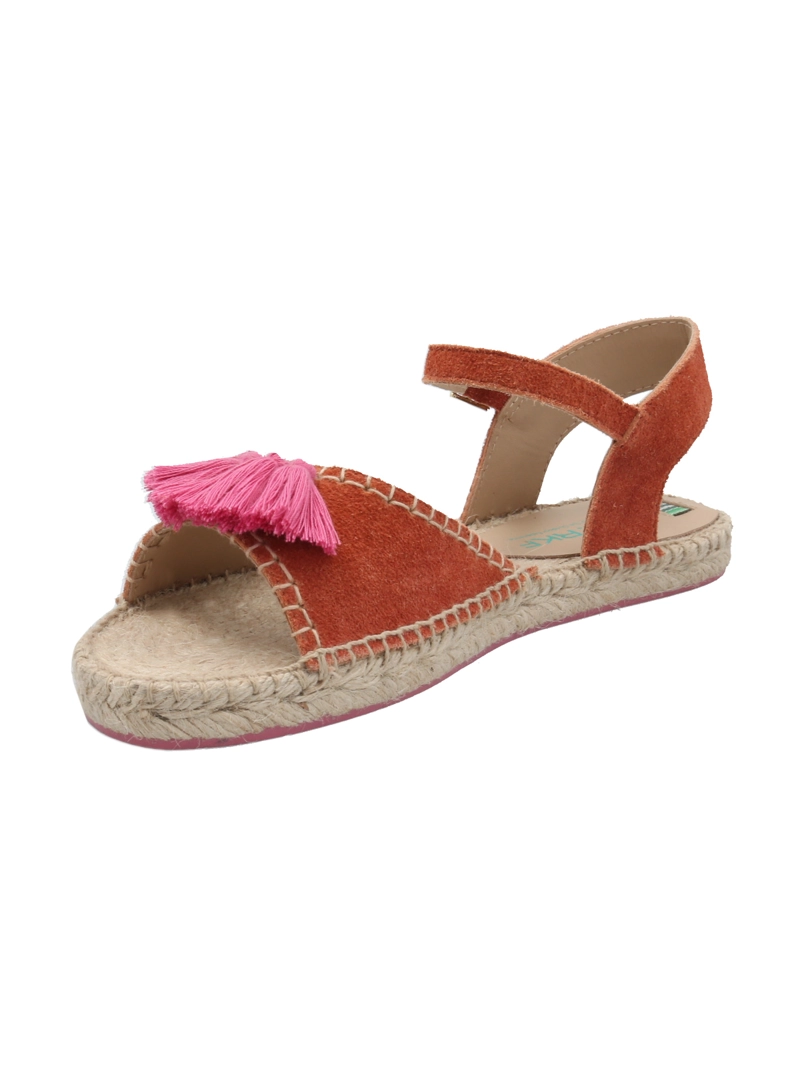 ALPARGATA CUERO MUJER POM NARANJO ROCKFORD - 5