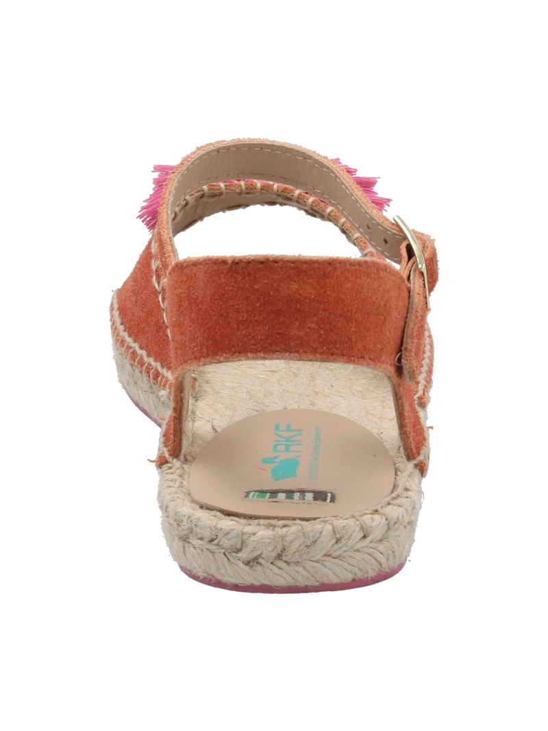 ALPARGATA CUERO MUJER POM NARANJO ROCKFORD - 7
