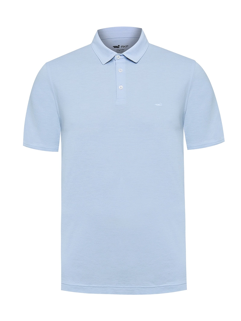 POLERA ALGODON ORGANICO HOMBRE PADUA CELESTE ROCKFORD - 1