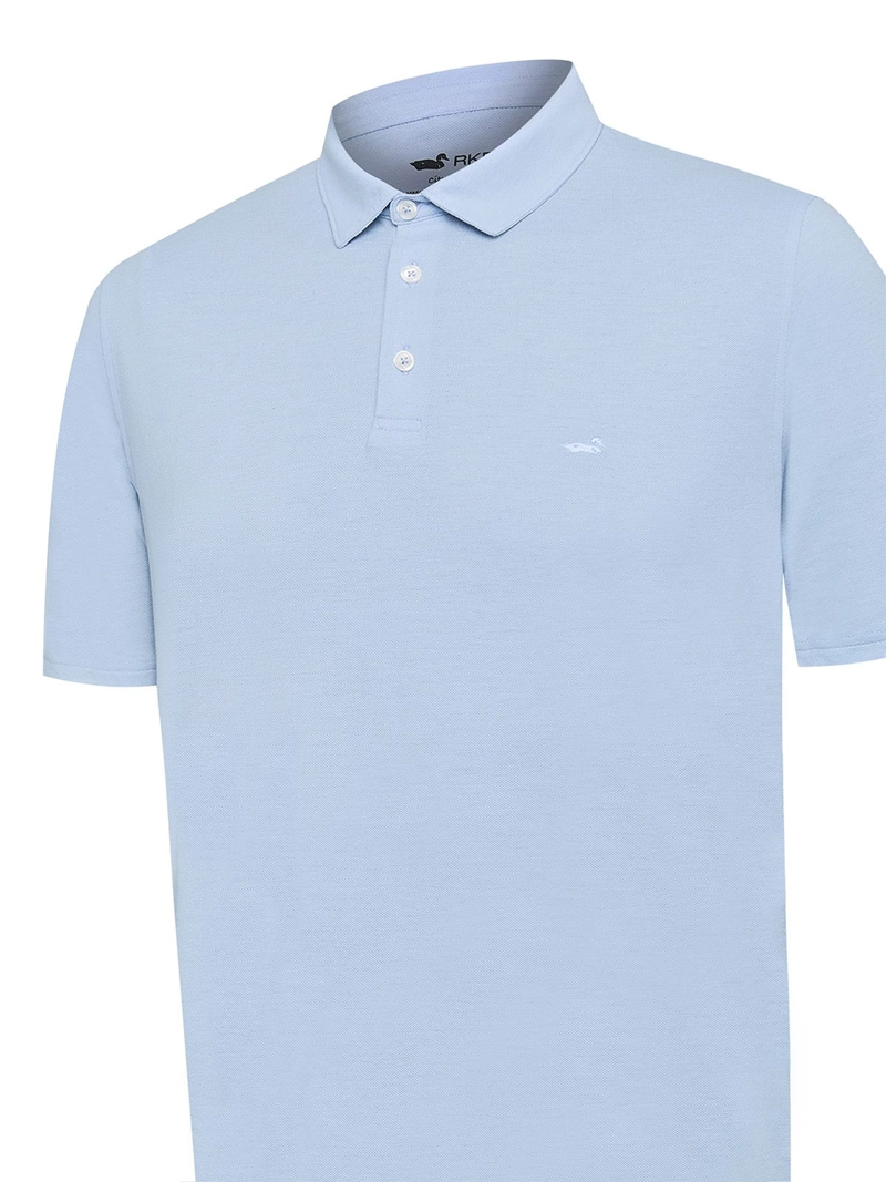 POLERA ALGODON ORGANICO HOMBRE PADUA CELESTE ROCKFORD - 4