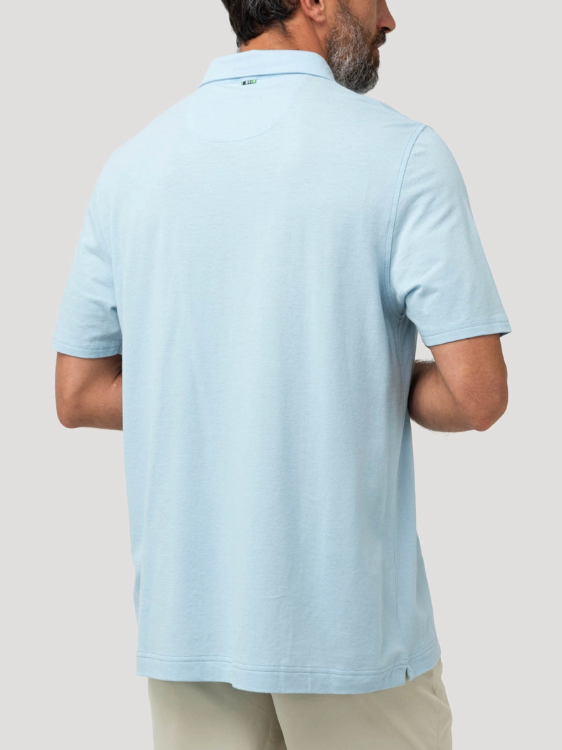 POLERA ALGODON ORGANICO HOMBRE PADUA CELESTE ROCKFORD - 6