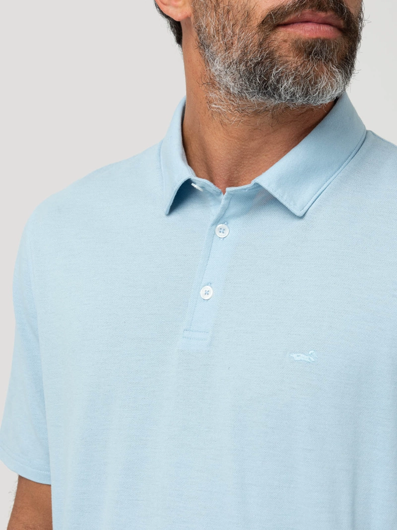POLERA ALGODON ORGANICO HOMBRE PADUA CELESTE ROCKFORD - 7