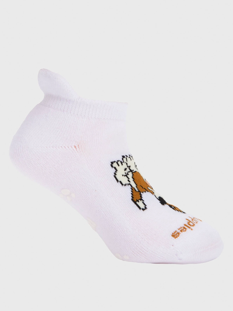 CALCETIN ALGODON NIÑO DOG BLANCO HUSH PUPPIES - 1