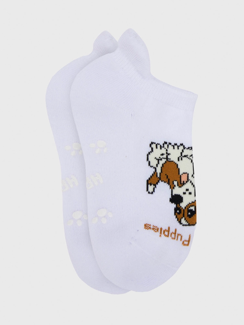 CALCETIN ALGODON NIÑO DOG BLANCO HUSH PUPPIES - 2