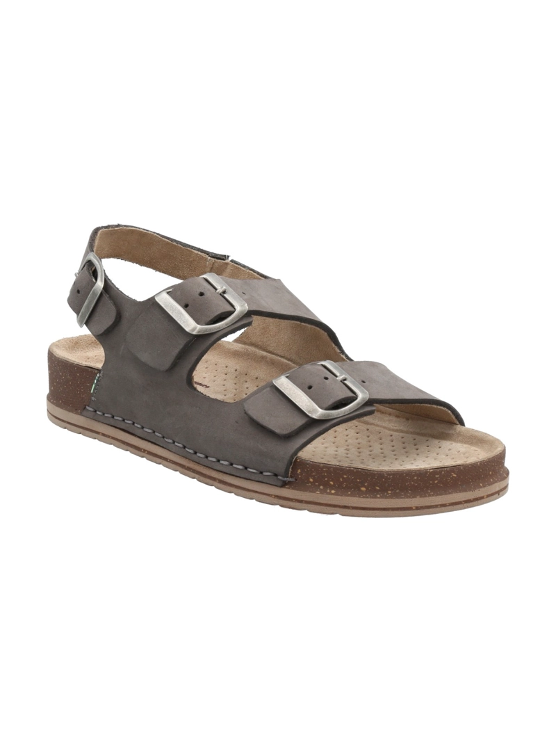 SANDALIA CUERO MUJER PRAGA GRIS ROCKFORD - 2