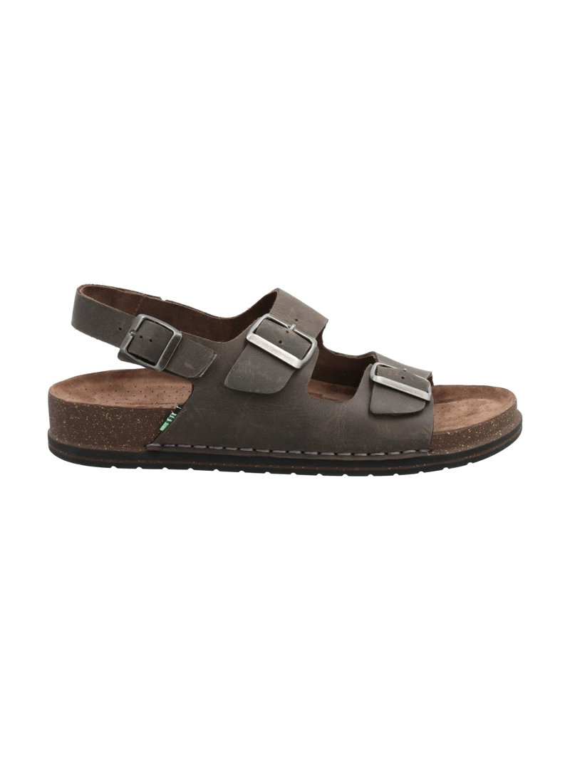 SANDALIA CUERO HOMBRE LILE GRIS ROCKFORD - 1