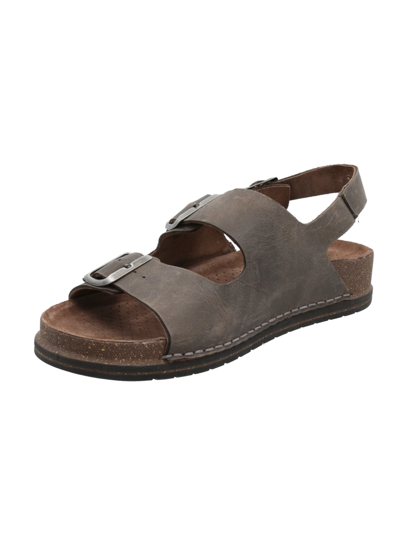 SANDALIA CUERO HOMBRE LILE GRIS ROCKFORD - 5