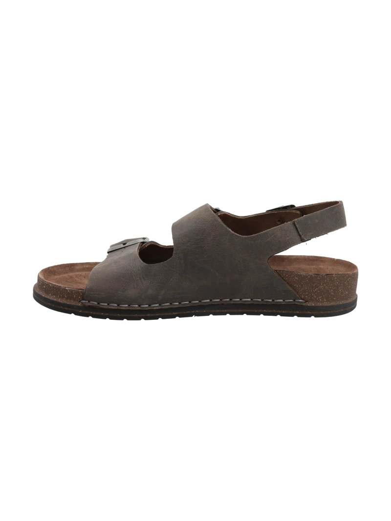 SANDALIA CUERO HOMBRE LILE GRIS ROCKFORD - 6