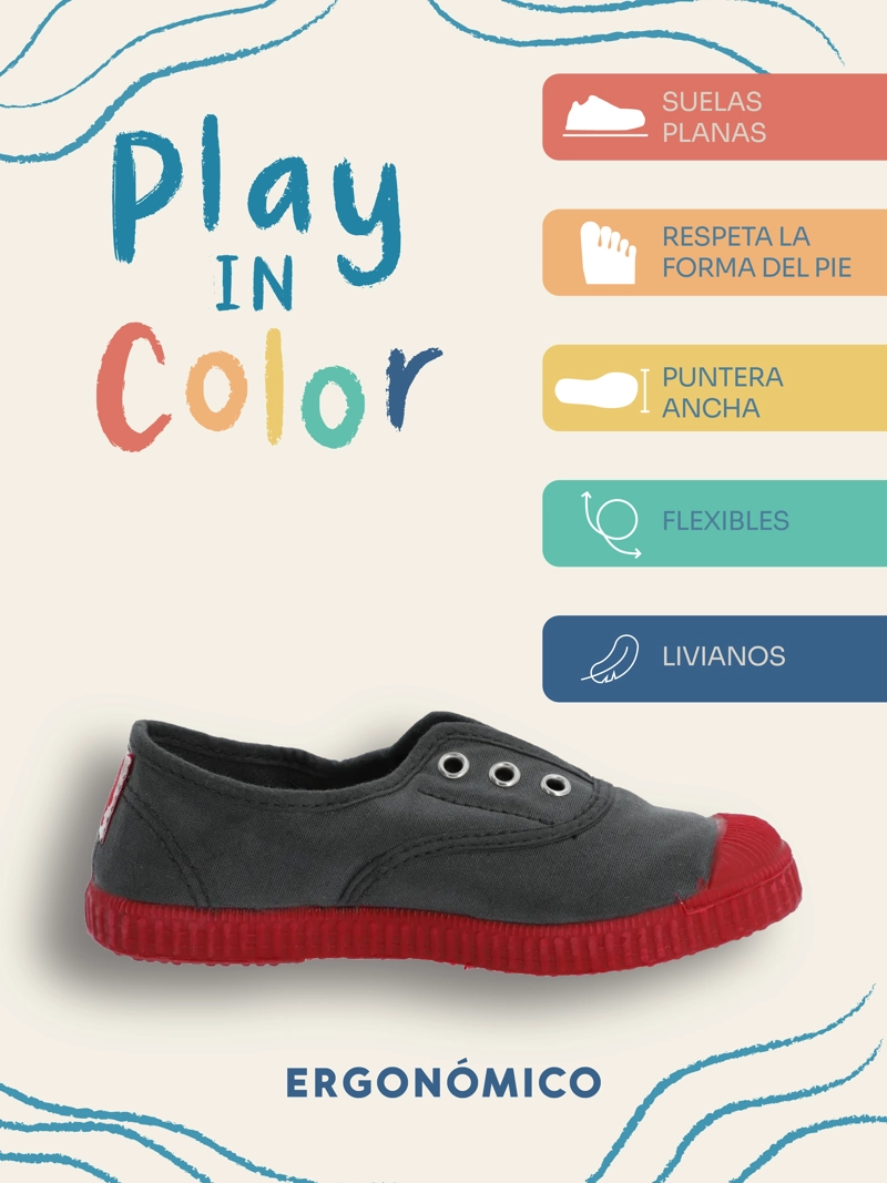 ZAPATILLA NIÑO SUNSET GRIS HUSH PUPPIES KIDS - 2