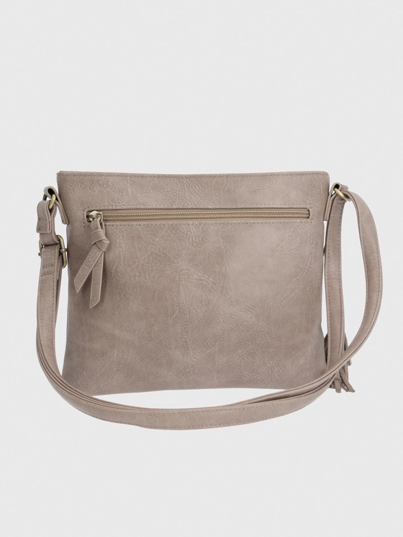 CARTERA ECOCUERO MUJER LEK CROSS CAFE  HUSH PUPPIES - 3