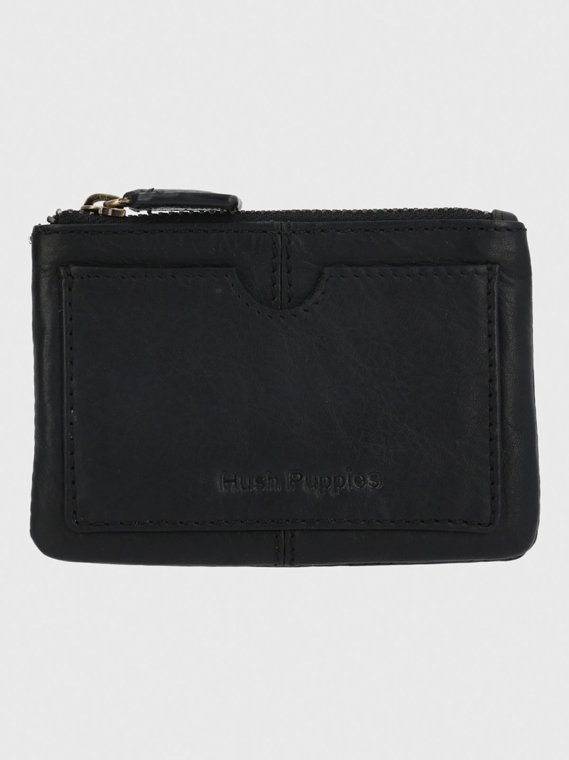 BILLETERA CUERO UNISEX FLACK COIN NEGRO HUSH PUPPIES - 1