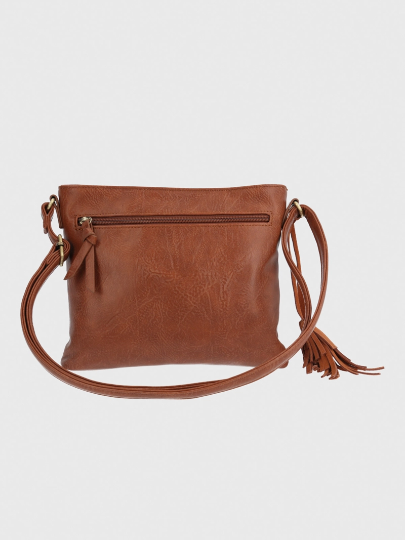 CARTERA ECOCUERO MUJER LEK CROSS CAFE  HUSH PUPPIES - 3
