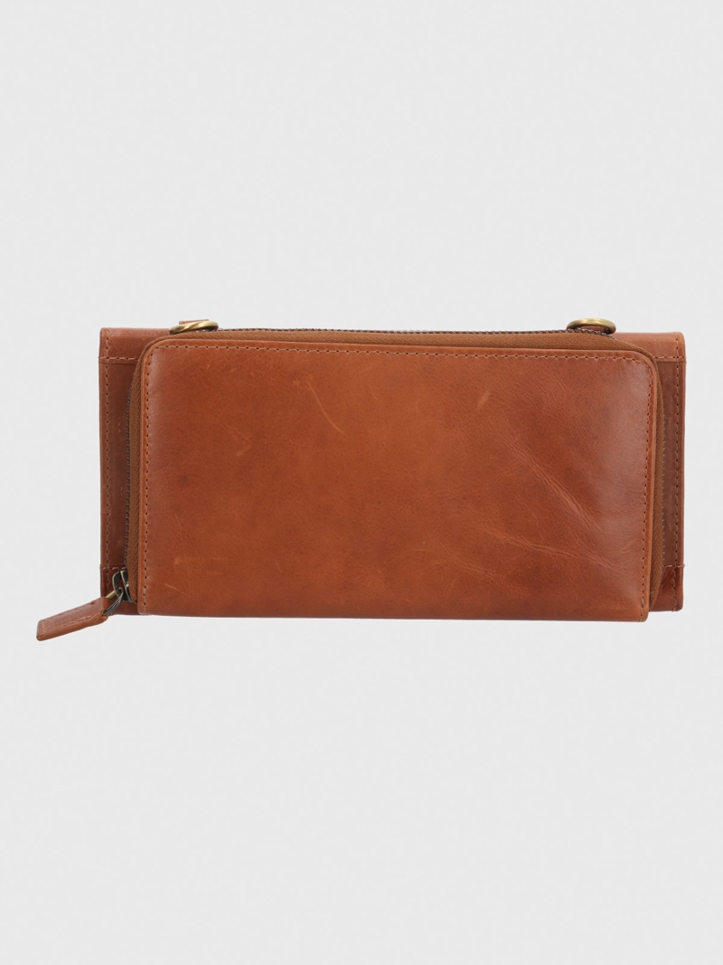 BILLETERA CUERO MUJER FARROW STRAP CAFE  HUSH PUPPIES - 2