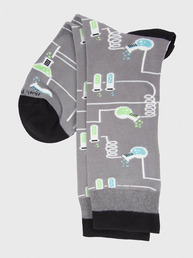 CALCETIN ALGODON HOMBRE C CHEMICAL GRIS HUSH PUPPIES - 2