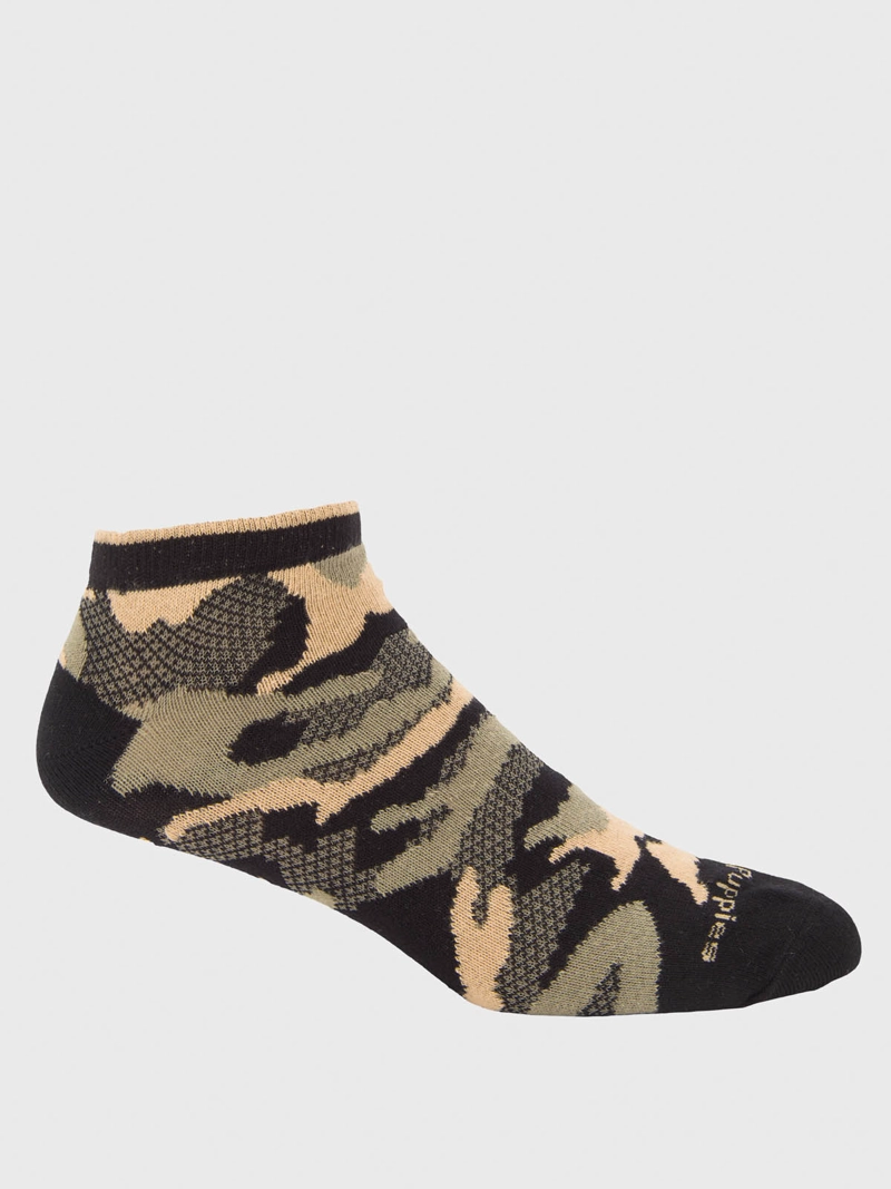 CALCETIN ALGODON HOMBRE PED CAMO NEGRO HUSH PUPPIES - 1