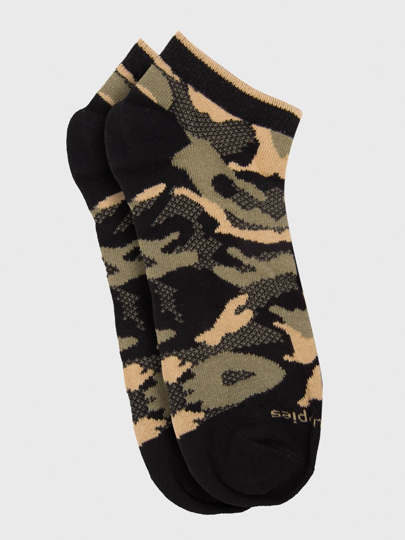 CALCETIN ALGODON HOMBRE PED CAMO NEGRO HUSH PUPPIES - 2