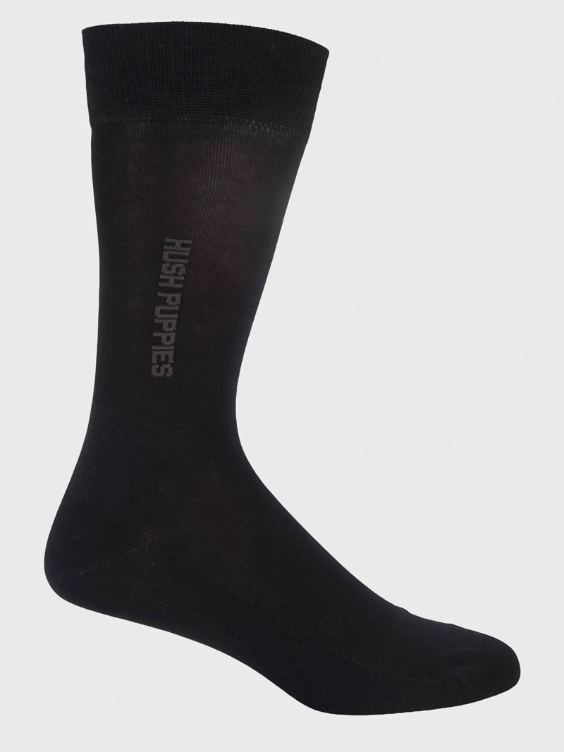 CALCETIN ALGODON HOMBRE D ANTISLIP NEGRO HUSH PUPPIES - 1