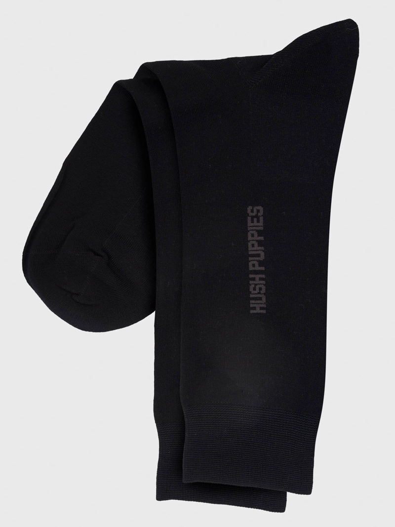CALCETIN ALGODON HOMBRE D ANTISLIP NEGRO HUSH PUPPIES - 2