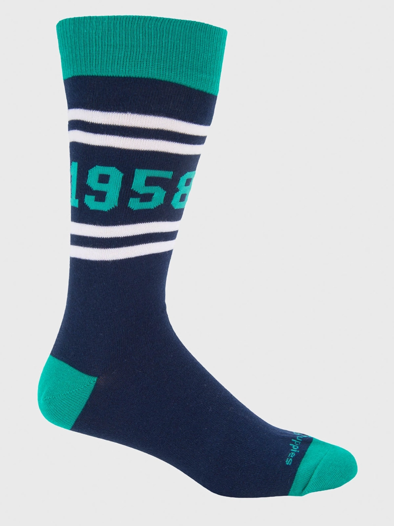 CALCETIN ALGODON HOMBRE C 1958 AZUL HUSH PUPPIES - 1